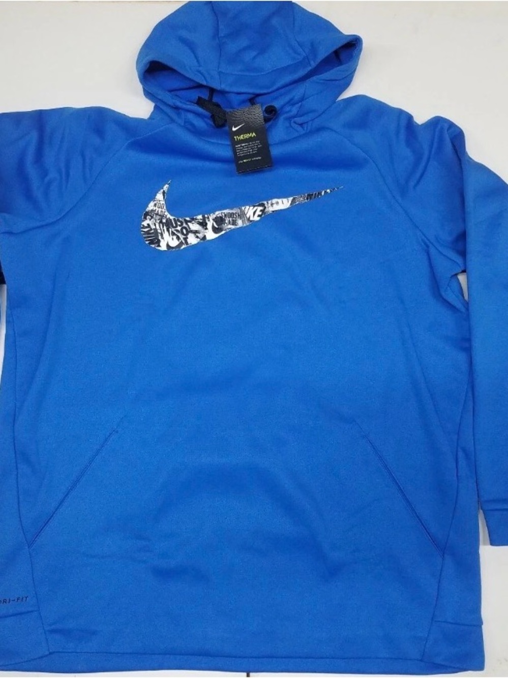 NIKE THERMA PULLOVER HOODIE DRI FIT BIG MEN SIZE 3XL ROYAL BLUE